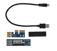 MtLavishishing PCI-E 1x Extension Cavo Risolve il problema a scheda grafica Proteggi l'interfaccia a scheda madre collega l'attrezzatura di mining 30 cm Black