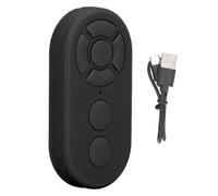 MtLavishishing Remote Control Pulsante selfie Tipo C ricaricabile BT 10M / 32.8ft Clicker pulsante selfie per la registrazione video del libro elettronico (Nero)