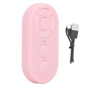 MtLavishishing Remote Control Pulsante selfie Tipo C ricaricabile BT 10M / 32.8ft Clicker pulsante selfie per la registrazione video del libro elettronico (Rosa)