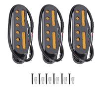 Mtlavishishing Single Coil Neck Middle Bridge SSS Pickup Durevole robusto per chitarra in stile St Sostituire il pickup originale o la chitarra elettrica fai -da -te con guscio (Nero)