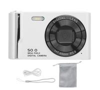 MtLavishishing Titolo: fotocamera digitale 4K 50 MP ad alta risoluzione con 16x zoom digitale anti -shake autofocus da 2,8 pollici Schermo LCD per viaggi e cattura di memorie sul (White)
