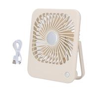 Mtlavishishish Desk le morbido a tre velocità silenzioso potente stand portatile compatto USB alimentato per il campeggio della camera da letto con DC5V Tensione di ingresso 4W (Beige)