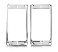Mtlavishishish Electric Guitar Pickup Frame Buon sostituto per cornici rotte o vecchie ideale per la decorazione della chitarra elettrica 2 pz anello di montaggio in metallo nero Humbucker Pickup