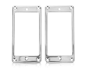 Mtlavishishish Electric Guitar Pickup Frame Buon sostituto per cornici rotte o vecchie ideale per la decorazione della chitarra elettrica 2 pz anello di montaggio in metallo nero Humbucker Pickup