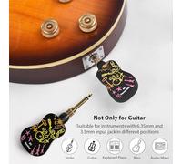 Mtlavishishishing 2.4G di Chitarra Wireless Ricevitore di Trasmettitore a Spina da 3,5 mm Set per Strumenti a Elettrici per Chitarra Elettrica Ideali per Spettacoli dal Vivo