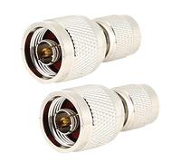 Mtlavishishishing 2pcs 50ohm n da maschio a TNC Connettore maschio Adattatore dritto segnale affidabile in ottone di alta qualità Ideale per le raggi di trasmissione di antenne