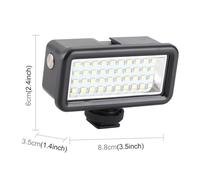 Mtlavishishishing 40m Riempimento subacqueo Luce da immersione 40ED 40 con filtri a colori da 8 pc ideali per lo snorkeling della fotografia subacquea e registrazione video 6000