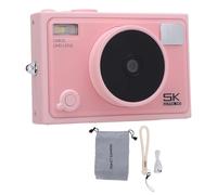 Mtlavishishishing 5K 72 MP Digital Camera per viaggi e utilizzo quotidiano Design compatto con 2,8 pollici Schermata IPS 18x Digital Zoom 1300Mah Batteria multipli Filtri speciali (Roseate)