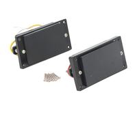 Mtlavishishishing chiuso chitarra elettrica pickup doppia bobina humbucker ideale per le posizioni del collo e del ponte a bassa interferenza per l'epifone les paul guitar 2 pcs (Black)