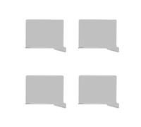 Mtlavishishishing Clear Shelf Desider scivolano robusti e stabili facili da usare multiuso per l'organizzazione dell'armadio Office Baglietta da bagno 4 pezzi con circa 23