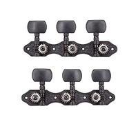 Mtlavishishishing coppia 1 18 Black Classical Guitar Tuners Machine Tuning Chiave PEGS per chitarra classica o flamenco Guitar Bronzo Ore di costruzione di bronzo ore salt -skin