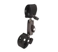 Mtlavishishishing Dual Ball Bascing Monte Ruota a 360 gradi per la telecamera d'azione con blocco a manopola T e pinza di granchio Clip Ideale per Go 3 Action Camera su