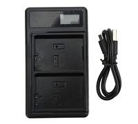 MTlavishishishing ENEL14 Batteria USB Type C Caricatore Dual con la costruzione di plastica LCD Supporta scenari di ricarica ideali per le telecamere DC 5V 2A 10W Ingresso DC