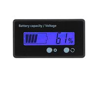 MTlavishishishing Gy6GS Batteria Alimentazione LCD Visualizza metro di tensione con luce Light Funzione Blu Luce facile da impostare con l'interruttore può disattivare (Luce blu)