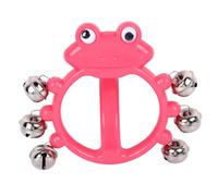 Mtlavishishishing Hand Jingle Bell Rattle Shaker Strumenti a percussione Portano intrattenimento con suoni nitidi e plastica durevole adatta per il karaoke per le performance per (W209 Rose Red)