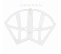 Mtlavishishishing Home Plastic Plasticled Two Stray Shelf Shelf Port Shotes Hinges Accessorio facile da assemblare e smontare con design di circolazione per soggiorno in camera da (Bianco)