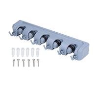 Mtlavishishishing Multifunzionale Spazio Mop e porta a parete a parete per organizzare gli strumenti nel garage per il giardino del bagno in Materiale di plastica e silicone di (Tipo A.)