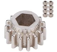 Mtlavishishishing Open Gear Sunter e soluzione di accordatura portatili per bassi di chitarra e ukulele con rapporto di marcia 1:15 e forma di buca esagonale (12 Pieces)