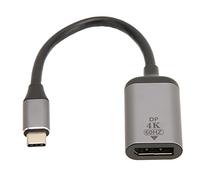 Mtlavishishishing USB C Adapter DisplayPort Adattatore 4K 60Hz Design antislip per la connessione Smartphone tablet per laptop al proiettore TV Monitor Alluminio Materiale Plug e