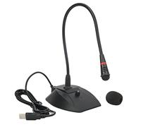 Mtlavishishishing USB Cablato Microfono Desktop per Laptop Clear Registrazione Angolo Regolabile Adatto per il Canto Strumento Musicale Strument Broadcast e Fase Materiale ABS