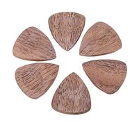 Mtlavishishishing Wood Chitar sceglie un comodo tintinnio e design scrotolato per chitarra e ukulele che suonano a 6 pezzi Black Walnut Wood Color (Pick di noce nera)
