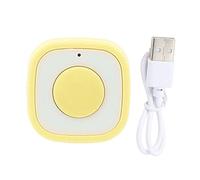 Mtlavishishishing Yellow Ring Remote Control Remote Controllo ricaricabile Pulsante Bluetooth ker Ideale per il selfie dell'otturatore della fotocamera e un breve watching video (Giallo)