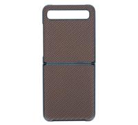 Mtlavishishishing Z Flip Smartphone Fibra Carbon Fibra Testured Telefono Custode offre una protezione per l'uso giornaliero pesa circa 25 g (Marrone)