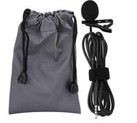 Mtlavishishishishing 1,5 m Microfono di intervista a Lavalier portatile offre una registrazione professionale con pickup audio omnidirezionale ideale per interviste al telefono e