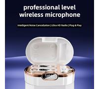 Mtlavishishishishing 2.4G Microfono a bassaggi Microfoni professionali con riduzione del rumore digitale Nessun tavolo Plug and Gioca ideale per la trasmissione in