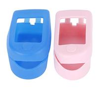 Mtlavishishishishing 2pcs coperchio ossimetro Portatore di dito della punta Pulse Pulse Protector per viaggi e uso domestico appositamente progettati per il dito Oximetro facile (Blu+rosa)