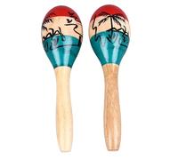 Mtlavishishishishing 2pcs Hammer Hammer Maraca Shaker Rattle Portable Percussion Strument Musical Toy per bambini e bambini Materiale in legno premium Clear Bright Sound Adatto