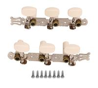 Mtlavishishishishing 2pcs tuning chitarra piogs eleganti e pratiche durevoli e refurti decorazioni meravigliose per chitarre classiche con bottoni rotondi bianchi e 8 viti