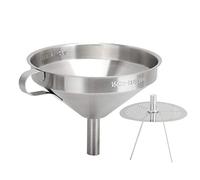 Mtlavishishishishing 304 CUSCINE ALLANO IN ACCIAIO IN ACCIPOLA IN ACCIAIO CON REDACLIBILE per il trasferimento di ingredienti liquidi e asciutti in e vita quotidiana di 15 cm (304 embudo: 15 cm