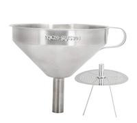 Mtlavishishishishing 304 CUSCINE ALLANO IN ACCIAIO IN ACCIPOLA IN ACCIAIO CON REDACLIBILE per il trasferimento di ingredienti liquidi e asciutti in e vita quotidiana di 15 cm (304 embudo: 13 cm