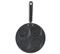 Mtlavishishishishing 4 fori Non stick padella di frittura ideale per di casa di uova fritte con una volta per riscaldamento rapido e risparmio energetico adatto per il gas e la (Quattro buchi