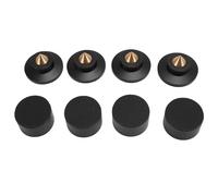 Mtlavishishishishing 4pcs Speaker Isolation Feet Pad Alluminio Shock Amorber per la Qualità del Suono Adatto per il Lettore DVD 'Amplificatore del Subwoofer e Altro in Nero (Negro)