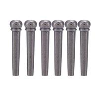 MtLavishishishishing 6pcs Pins Brass Bridge e pioli di corda Eccellenti parti di ricambio per chitarra folk con classico design a testa rotonda Sturiosa costruzione e buona