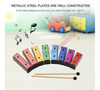 Mtlavishishishishing 8 Nota colorato glockenspiel xylofono dono musicale ideale per l'intrattenimento domestico e la formazione musicale per bambini più piccoli e bambini con