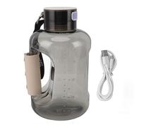 Mtlavishishishishing bottiglia di idrogeno ad alta capacità SPE tecnologia beige ideale per l'idratazione giornaliera nello sport e nella casa con capacità .5L e batteria al litio (Nero grigio)