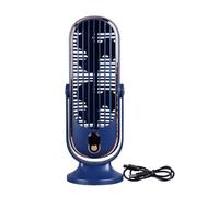 Mtlavishishishishing Desktop Fan 1800Mah Motore USB Brushless Quiet 5 velocità Fan della torre oscillante ideale per e l'auto si diverte a raffreddamento con un risparmio (Blu)