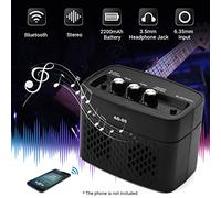 MtLavishishishishing Electric Guitar Amplificatore Mini Altoparlanti portatile con distorsione audio analogica Full Distortion Clean Control per la chitarra elettrica