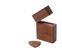 Mtlavishishishishing Guitar Pick Holder Special a forma più leggera Custodia in legno con borsa per il magazzino ideale per amanti della musica e chitarristi in viaggio questo