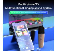 Mtlavishishishishing Karaoke Machine con due microfoni altoparlanti portatile a volume ad alto volume Diaframma super basso
