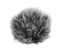 Mtlavishishishishing Lavalier Wind Micuff Microfono Purry Purry Muff COPERS COPERTURA ARTICIFICIALE Elimina il e altri rumori adatti per la registrazione esterna e interna 0 5 cm (Blanco negro)