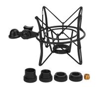 Mtlavishishishishing Microfono in lega di shock shock anti -vibrazione Studio Mic Shockmount Stand Support per la registrazione Stato (Nero)