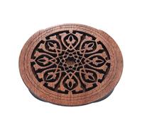 MtLavishishishishing Mogany Wood Hole Cover per chitarre folk acustiche EQ riduce il feedback indesiderato e protegge il foro sonoro ideale per le prestazioni amplificate dal vivo (1)