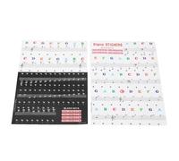 Mtlavishishishishing Piano Tastiera adesivi ideali per principianti e bambini lettere rimovibili auto adesive per l'apprendimento su 88 61 54 49 Pianos e tastiere chiave
