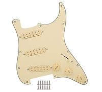 Mtlavishishishishing pre -cablato pickguard Pickup Set Materia sound coil singolo retro per chitarra elettrica con protezione del collo a colori beige 8 5 9K Pickup medio 8 5