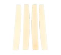 Mtlavishishishishish Bone Bridge Accessori per chitarra acustica Eccellente materiale da ossa toro per un suono più chiaro e più risonante adatto alla maggior parte delle chitarre (4 sella)