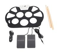 Mtlavishishishishish roll up drum pad 9 pads set di tamburi elettronici pieghevole 2 pedale per bambini per bambini